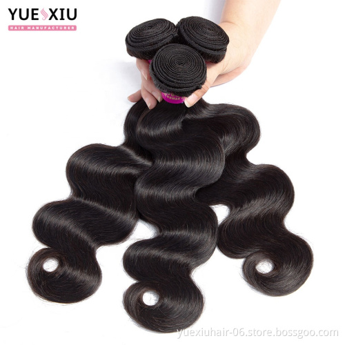 Brazilian Hair Body Wave Bundles With Closure100% Virgin Human Hair Extensions